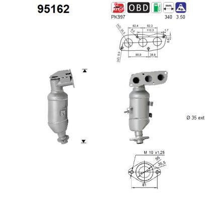 95162 As Catalytic Converter