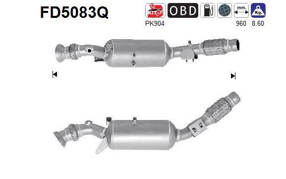 As FD5083Q Soot/Particulate Filter, exhaust system FD5083Q