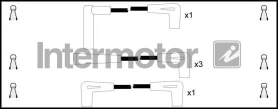 Intermotor 73910 Ignition cable kit 73910