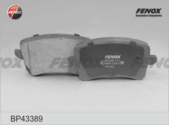 Fenox BP43389 Brake Pad Set, disc brake BP43389