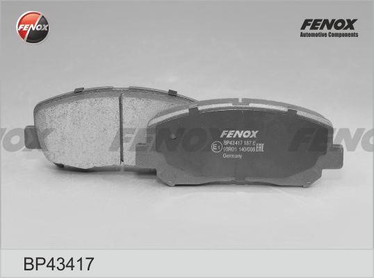 Fenox BP43417 Brake Pad Set, disc brake BP43417