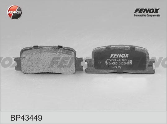 Fenox BP43449 Brake Pad Set, disc brake BP43449