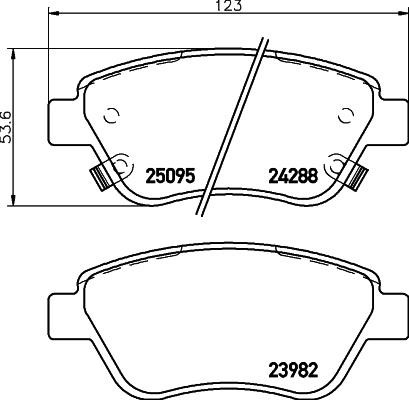 Don PCP1057 Brake Pad Set, disc brake PCP1057