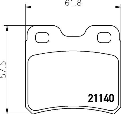 Don PCP1342 Brake Pad Set, disc brake PCP1342