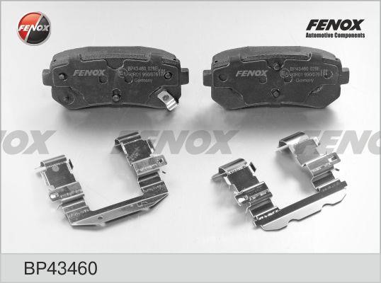 Fenox BP43460 Brake Pad Set, disc brake BP43460