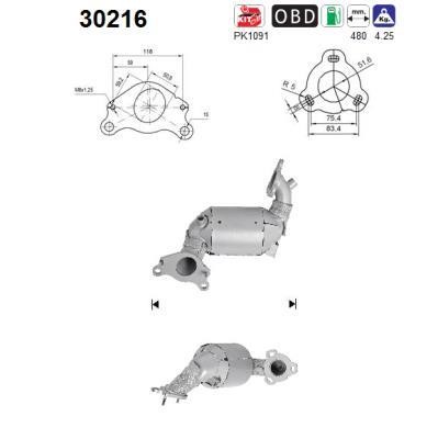 As 30216 Catalytic Converter 30216