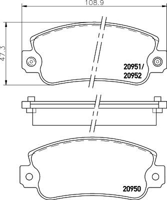 Don PCP1535 Brake Pad Set, disc brake PCP1535