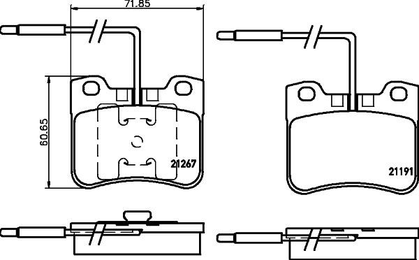 Don PCP1528 Brake Pad Set, disc brake PCP1528
