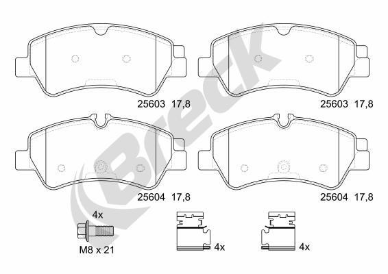 Breck Brake pad set – price [object Object] PLN