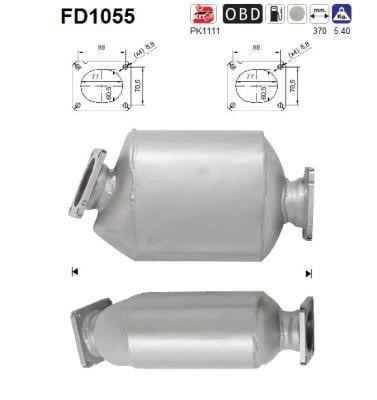 As FD1055 Diesel particulate filter DPF FD1055