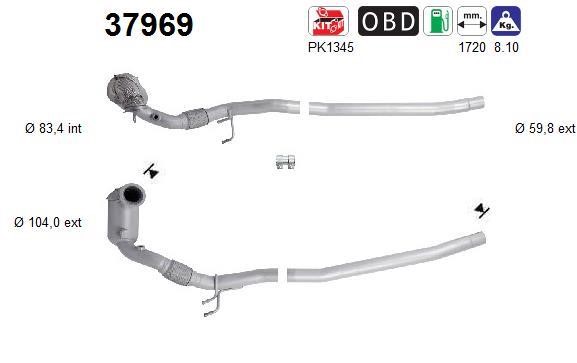 Cat converter Skoda Karoq: 37969 As Catalytic Converter