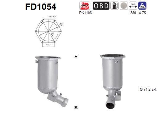 As FD1054 Diesel particulate filter DPF FD1054