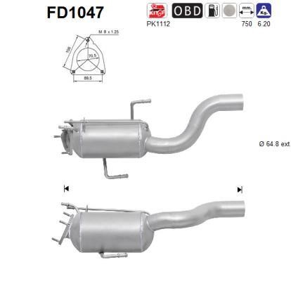 As FD1047 Diesel particulate filter DPF FD1047