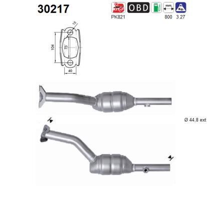Catalytic exhaust system Renault Modus / Grand Modus: 30217 As Catalytic Converter