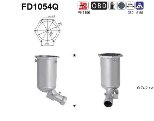 As FD1054Q Diesel particulate filter DPF FD1054Q