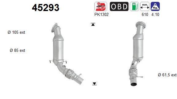 Cat converter BMW 3 series: 45293 As Catalytic Converter
