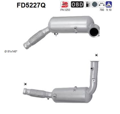 As FD5227Q Soot/Particulate Filter, exhaust system FD5227Q