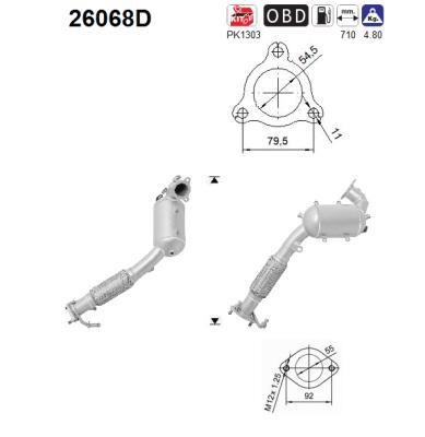 Cat converter Mitsubishi: 26068D As Catalytic Converter