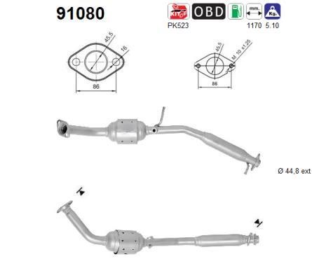 As 91080 Catalytic Converter 91080