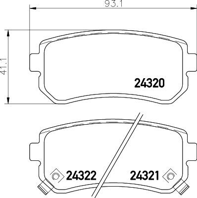 Don PCP1063 Brake Pad Set, disc brake PCP1063