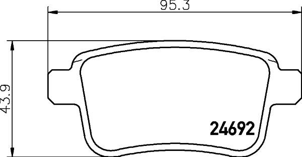 Don PCP1525 Brake Pad Set, disc brake PCP1525