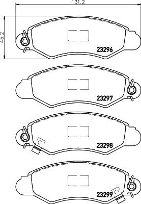 Don PCP1550 Brake Pad Set, disc brake PCP1550