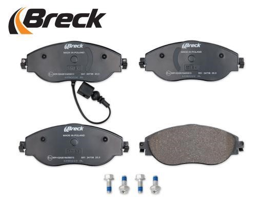 Breck Brake Pad Set, disc brake – price 191 PLN