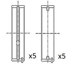 FAI BM1046-STD Crankshaft Bearings BM1046STD