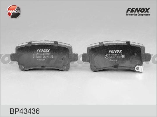 Fenox BP43436 Brake Pad Set, disc brake BP43436