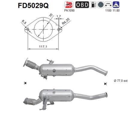 As FD5029Q Soot/Particulate Filter, exhaust system FD5029Q