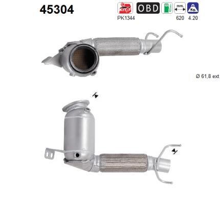 Catalytic exhaust system Mini: 45304 As Catalytic Converter
