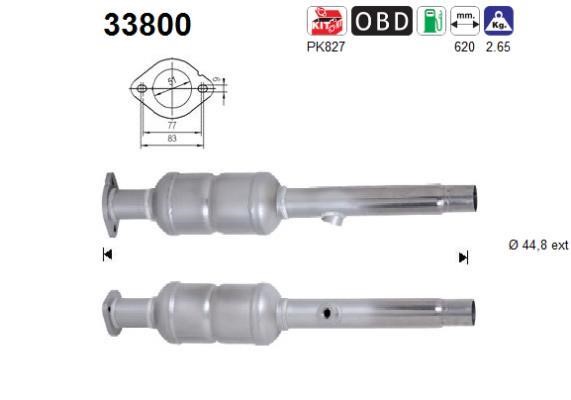 33800 As Catalytic Converter
