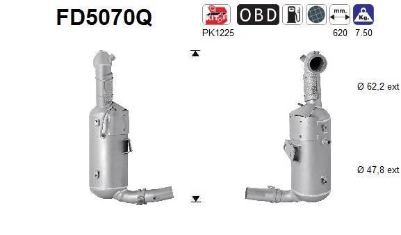 As FD5070Q Soot/Particulate Filter, exhaust system FD5070Q