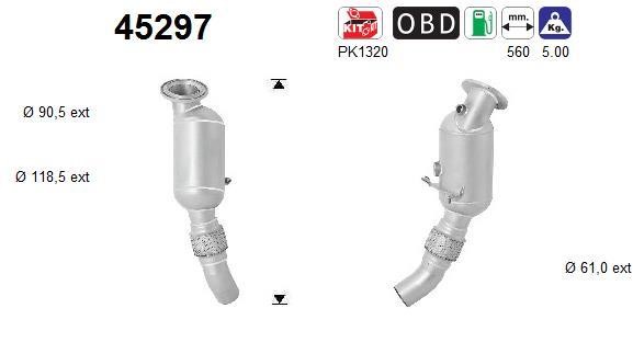 Cat converter BMW 2 series: 45297 As Catalytic Converter