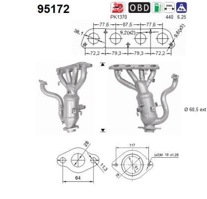 95172 As Catalytic Converter