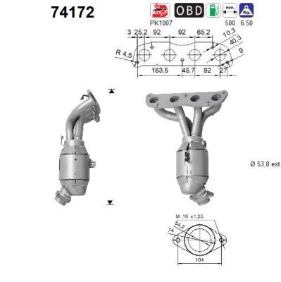 74172 As Catalytic Converter