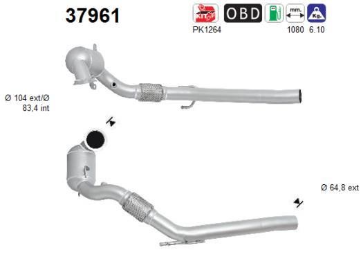 Catalyst exhaust Seat Leon: 37961 As Catalytic Converter