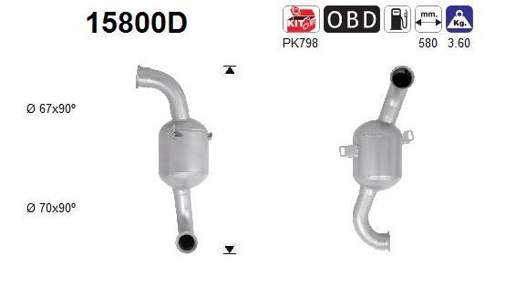 Cat converter Citroen C3: 15800D As Catalytic Converter