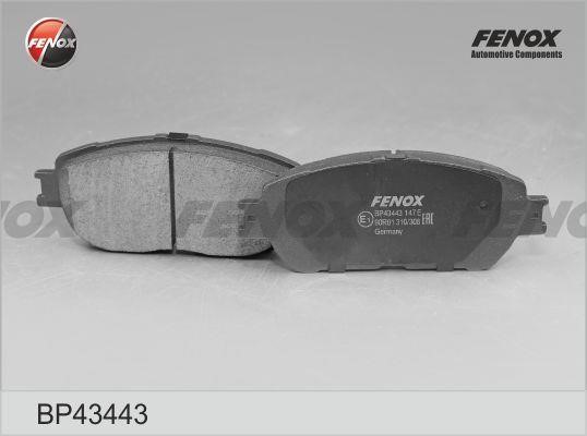 Fenox BP43443 Brake Pad Set, disc brake BP43443
