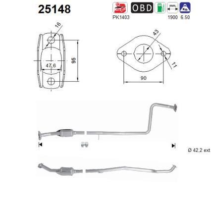 25148 As Catalytic Converter