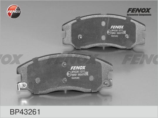 Fenox BP43261 Brake Pad Set, disc brake BP43261