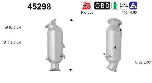 Catalytic exhaust system BMW 2 series: 45298 As Catalytic Converter