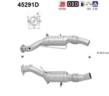 As 45291D Catalytic Converter 45291D