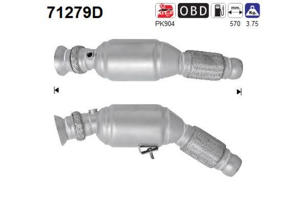 Catalyst exhaust Mercedes: 71279D As Catalytic Converter