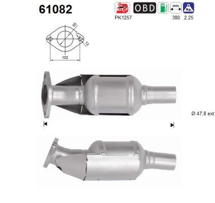 Catalytic exhaust system Hyundai Tucson: 61082 As Catalytic Converter