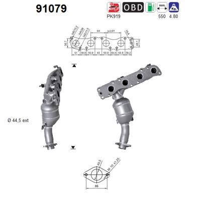 Cat converter Suzuki Jimny: 91079 As Catalytic Converter