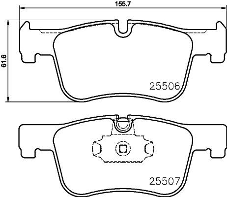 Don PCP1289 Brake Pad Set, disc brake PCP1289