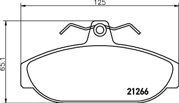 Don PCP1466 Brake Pad Set, disc brake PCP1466