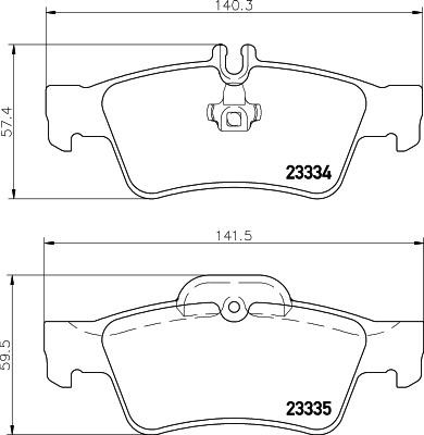 Don PCP1003 Brake Pad Set, disc brake PCP1003