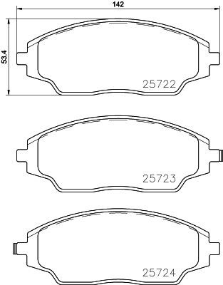Don PCP1179 Brake Pad Set, disc brake PCP1179
